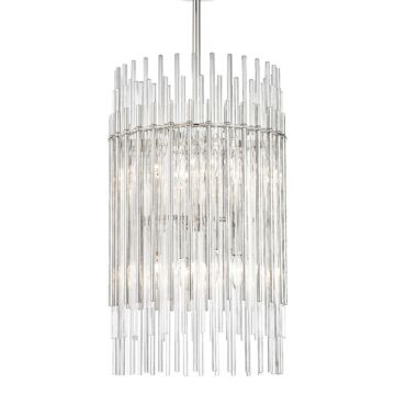 Wallis Eight Light Pendant in Polished Nickel by Hudson Valley
