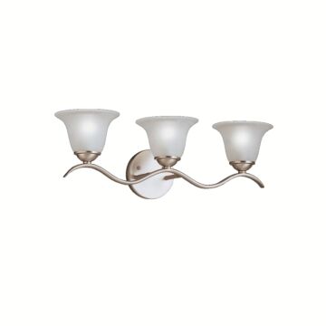 Dover Three Light Bath in Brushed Nickel by Kichler