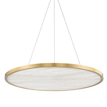 Eastport LED Pendant in Aged Brass by Hudson Valley