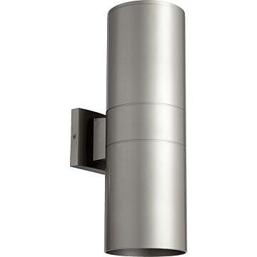 Cylinder Two Light Wall Mount in Graphite by Quorum International
