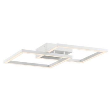 Squared LED Wall Fixture in White by Access