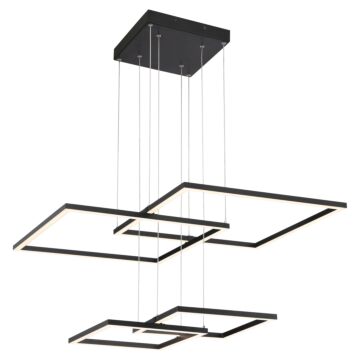 Squared LED Pendant in Black by Access