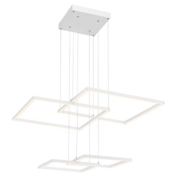 Squared LED Pendant in White by Access
