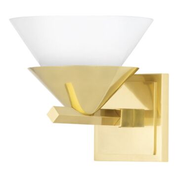 Hudson Valley Stillwell Wall Sconce in Aged Brass