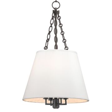Hudson Valley Burdett 4 Light 24 Inch Pendant Light in Old Bronze