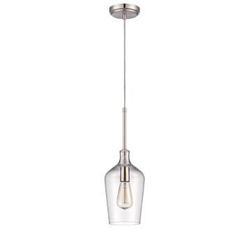 Pendant One Light Mini Pendant in Brushed Polished Nickel by Craftmade