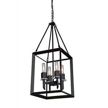 Vineyard Chandelier in Matte Black by Artcraft Lighting