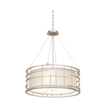 Atelier Four Light Pendant in Tarnished Silver by Kalco