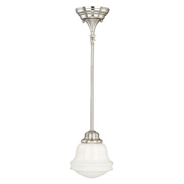 Huntley 1-Light Mini Pendant in Satin Nickel