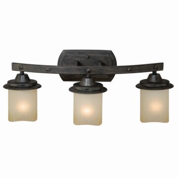 Halifax 3-Light Bathroom Vanity Light in Black Walnut