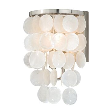 Elsa 1-Light Bathroom Vanity Light in Satin Nickel