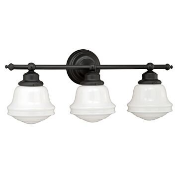 Huntley 3-Light Bathroom Vanity Light in Oil Rubbed Bronze