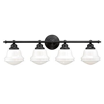 Huntley 4-Light Bathroom Vanity Light in Oil Rubbed Bronze