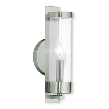 Castleton 1-Light Wall Sconce in Brushed Nickel