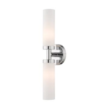 Aero 2-Light Bathroom Vanity Light in Polished Chrome