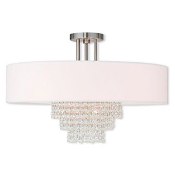 Carlisle 5-Light Ceiling Mount in Brushed Nickel