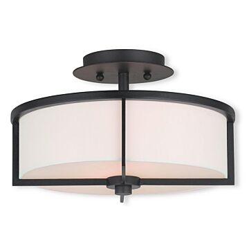 Wesley 2-Light Ceiling Mount in Bronze