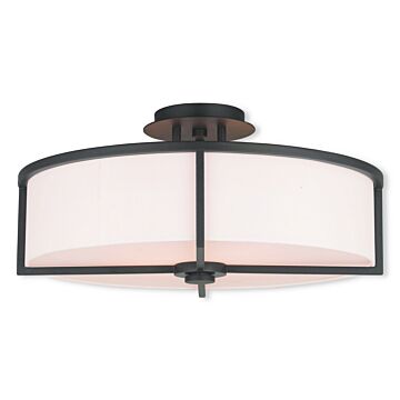 Wesley 4-Light Ceiling Mount in Bronze