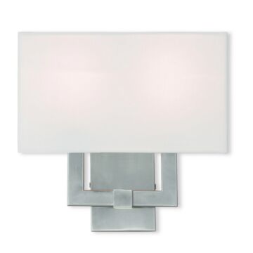 ADA Wall Sconces 2-Light Wall Sconce in Brushed Nickel