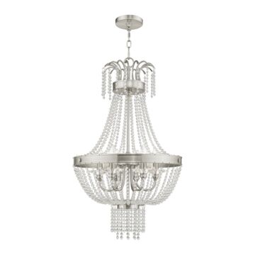 Valentina 6-Light Pendant in Brushed Nickel