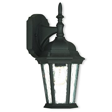 Hamilton 1-Light Outdoor Wall Lantern in Textured Black