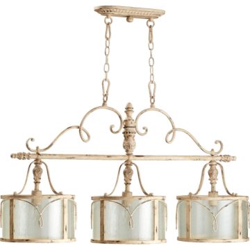Salento Three Light Island Pendant in Persian White by Quorum International