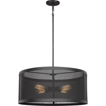 Gereon Four Light Pendant in Black by Visual Comfort Studio