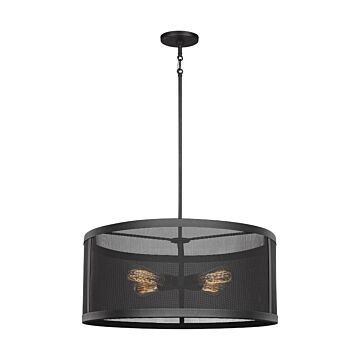 Gereon 4-Light Pendant in Black