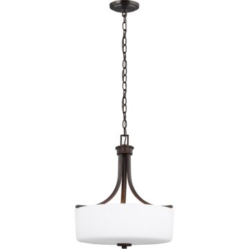 Generation Lighting Canfield 3-Light 19" Pendant Light in Bronze