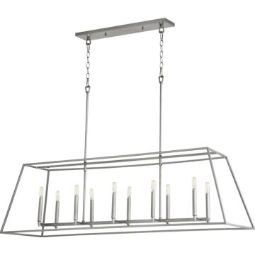 Gabriel Ten Light Pendant in Classic Nickel by Quorum International