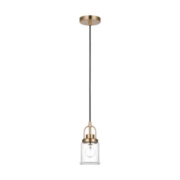 Anders One Light Pendant in Satin Brass by Visual Comfort Studio