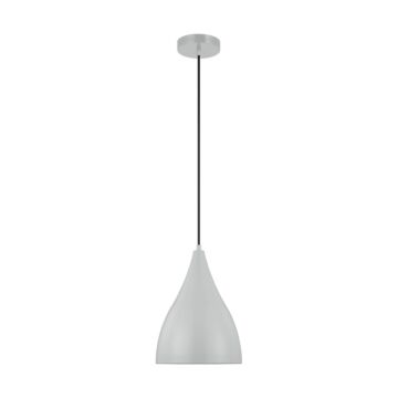 Oden One Light Pendant in Matte Grey by Visual Comfort Studio