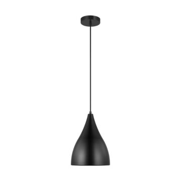 Oden LED Pendant in Midnight Black by Visual Comfort Studio