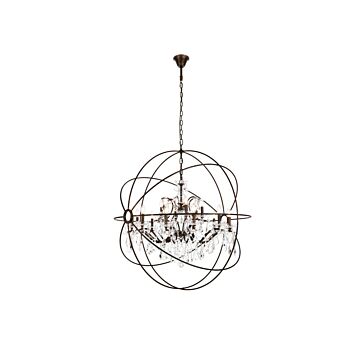 Geneva 18-Light Chandelier in Dark Bronze