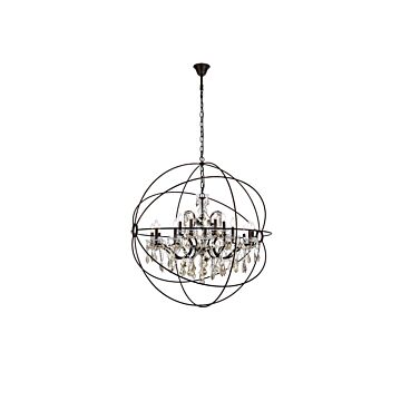 Geneva 18-Light Chandelier in Dark Bronze