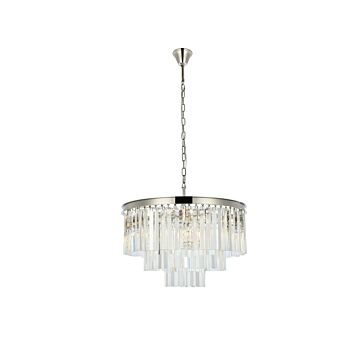 Sydney 9-Light Chandelier in Polished Nickel