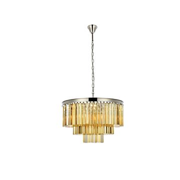 Sydney 9-Light Chandelier in Polished Nickel