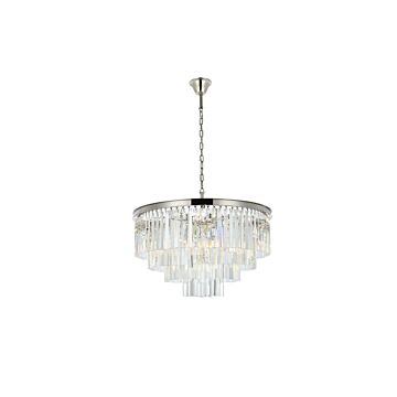 Sydney 17-Light Chandelier in Polished Nickel