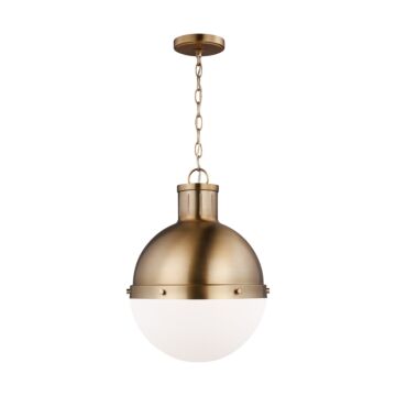 Hanks One Light Pendant in Satin Brass by Visual Comfort Studio