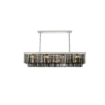 Sydney  Chandelier in Polished Nickel by Elegant Lighting