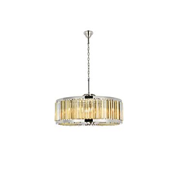 Chelsea  Chandelier in Polished Nickel by Elegant Lighting