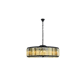 Chelsea  Chandelier in Matte Black by Elegant Lighting