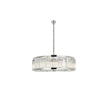 Chelsea  Chandelier in Polished Nickel by Elegant Lighting