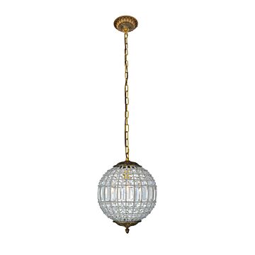 Olivia 1-Light Pendant in French Gold