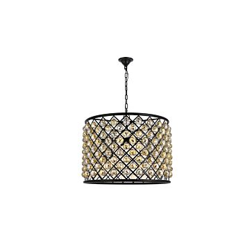 Madison 8-Light Chandelier in Matte Black
