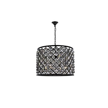 Madison 8-Light Chandelier in Matte Black