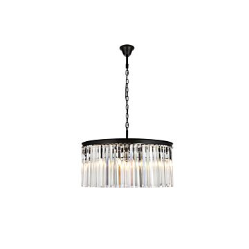 Sydney 8-Light Chandelier in Matte Black