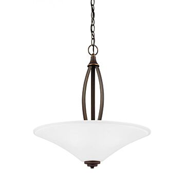 Generation Lighting Metcalf 3-Light 24" Pendant Light in Autumn Bronze
