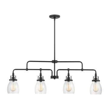Belton 4-Light Island Pendant in Midnight Black