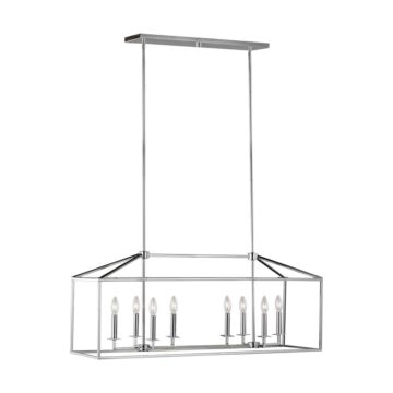 Perryton 8-Light Island Pendant in Chrome